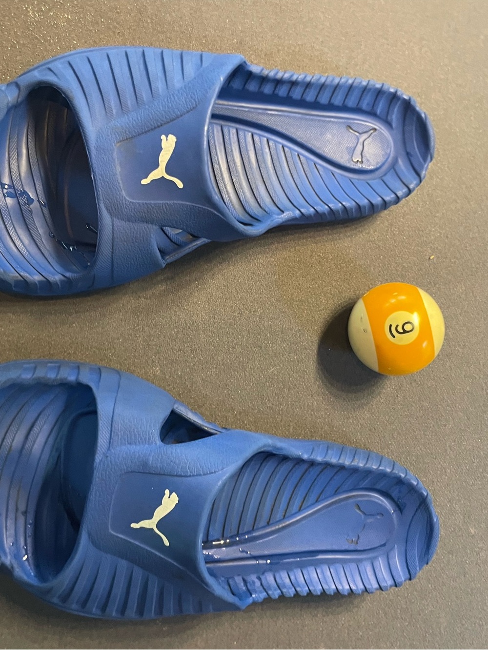 Puma Royal Blue Logo Slide Sandals Sz8